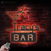 Custom-Cocktail-Bar-Metal-Wall-Art-LED-Light