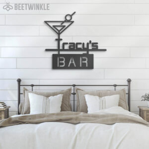 Custom-Cocktail-Bar-Metal-Wall-Art-LED-Light-3