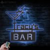 Custom-Cocktail-Bar-Metal-Wall-Art-LED-Light-5