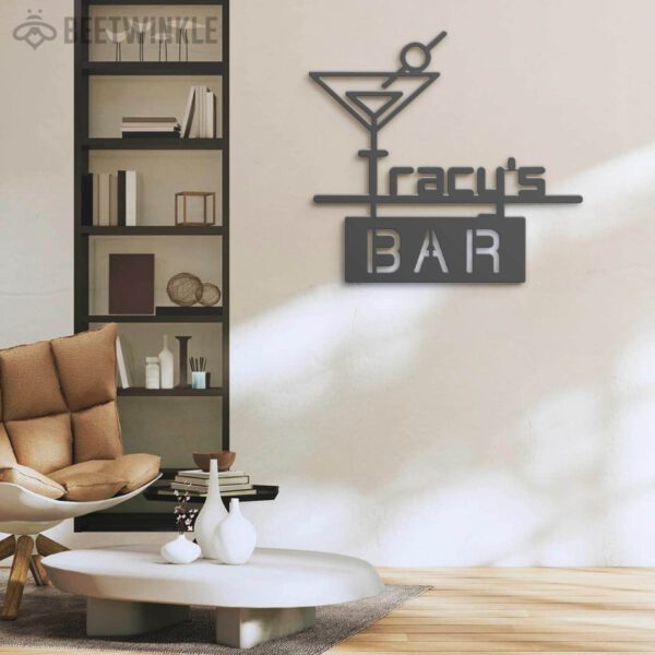 Custom-Cocktail-Bar-Metal-Wall-Art-LED-Light-7