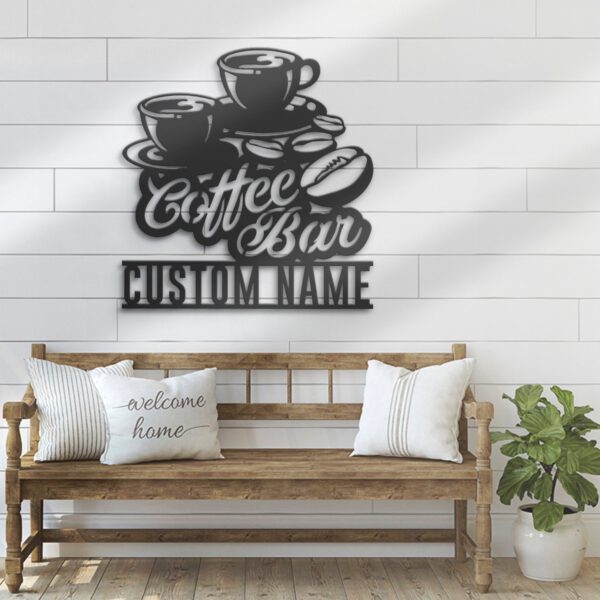 Custom-Coffee-Bar-Metal-Wall-Art-LED-Light-3-4