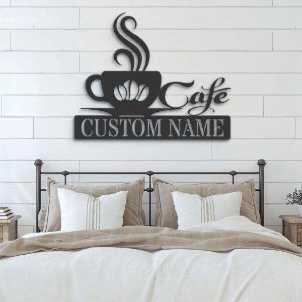 Custom-Coffee-Bar-Metal-Wall-Art-LED-Light-3