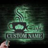 Custom-Coffee-Bar-Metal-Wall-Art-LED-Light-7