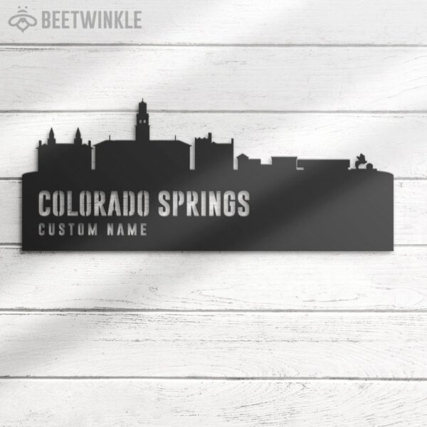 Custom-Colorado-Springs-Skyline-Metal-Wall-Art-LED-Light-7