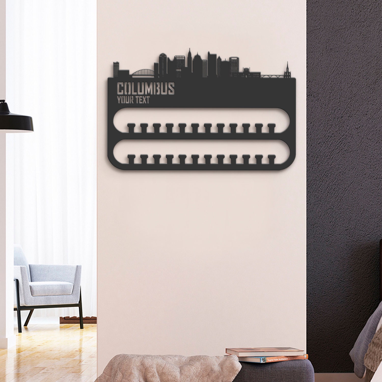 Custom-Columbus-Skyline-Sport-Medal-Hanger-With-Led-Light_7