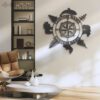 Custom-Compass-Metal-Wall-Art-LED-Light-5