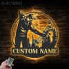 Custom-Compound-Bow-Hunter-Metal-Wall-Art-LED-Light