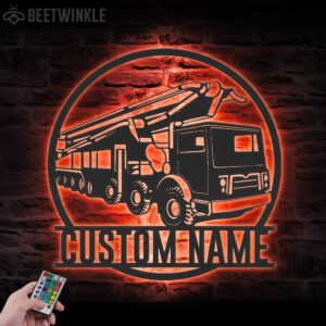 Custom-Concrete-Pump-Truck-Driver-Metal-Wall-Art-LED-Light-3