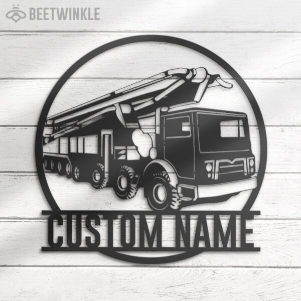 Custom-Concrete-Pump-Truck-Driver-Metal-Wall-Art-LED-Light-6