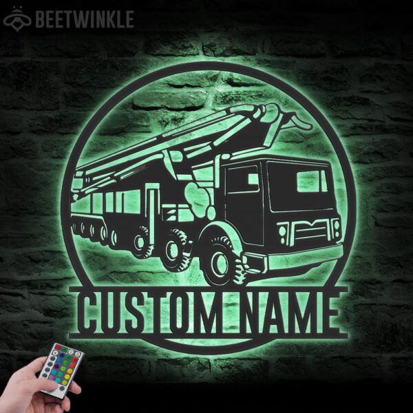 Custom-Concrete-Pump-Truck-Driver-Metal-Wall-Art-LED-Light