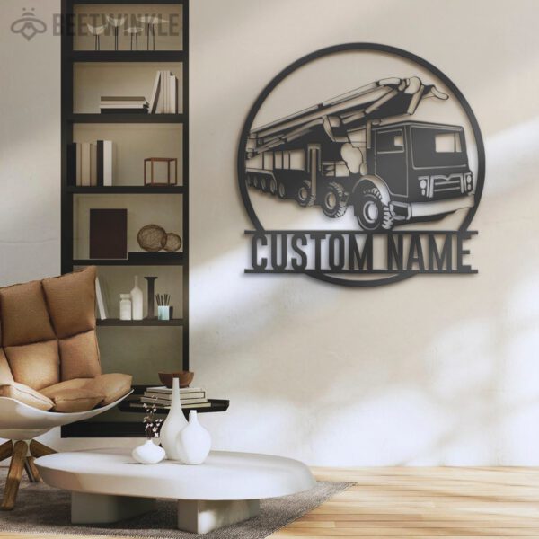 Custom-Concrete-Pump-Truck-Driver-Metal-Wall-Art-LED-Light-7