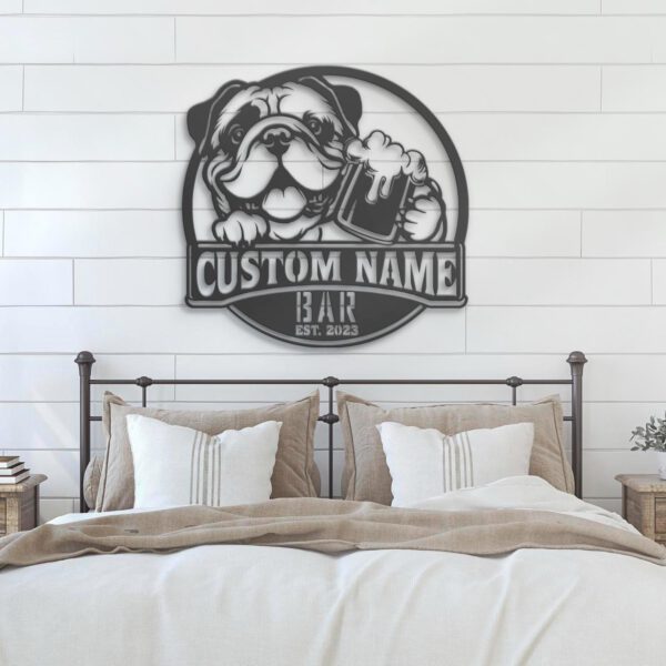 Custom-Continental-Bulldog-Thirsty-Beer-Pub-Metal-Wall-Art-LED-Light_2