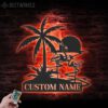 Custom-Couple-Flamingo-Palm-Tree-Beach-Sunset-Scene-Metal-Wall-Art-LED-Light-4