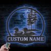 Custom-Couple-Pacific-Loon-Metal-Wall-Art-LED-Light-4-1