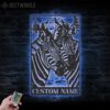 Custom-Couple-Zebra-Horse-Metal-Wall-Art-LED-Light