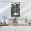 Custom-Couple-Zebra-Horse-Metal-Wall-Art-LED-Light-5