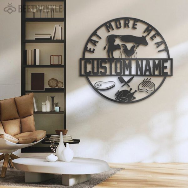 Custom-Cow-Goat-Chiken-Meat-Shop-Metal-Wall-Art-LED-Light-3-1