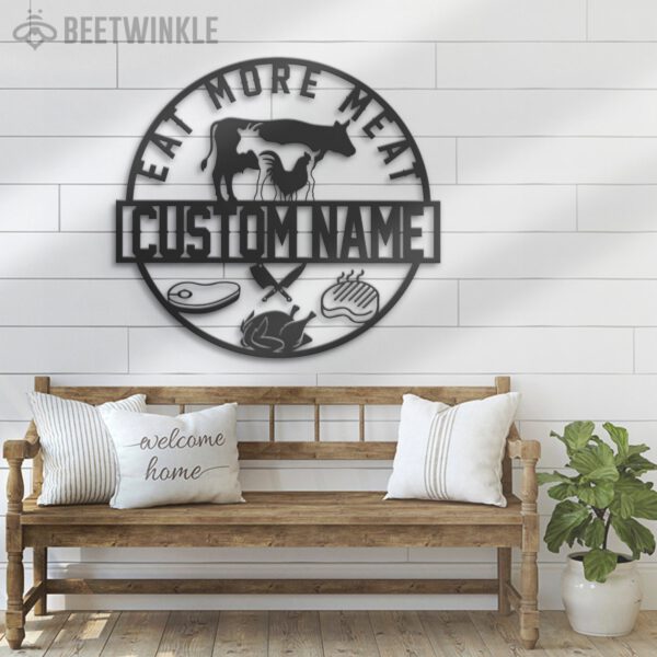 Custom-Cow-Goat-Chiken-Meat-Shop-Metal-Wall-Art-LED-Light-4