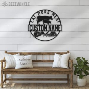 Custom-Cow-Pig-Meat-Shop-Farmhouse-Metal-Wall-Art-LED-Light-3