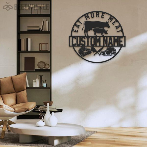 Custom-Cow-Pig-Meat-Shop-Farmhouse-Metal-Wall-Art-LED-Light