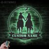 Custom-Cowboy-Cowgirl-Couple-Metal-Wall-Art-LED-Light-3