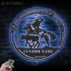 Custom-Cowboy-Roping-Metal-Wall-Art-LED-Light-5