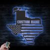 Custom-Cowboy-Texas-Map-US-Flag-Metal-Wall-Art-LED-Light-5