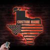 Custom-Cowboy-Texas-Map-US-Flag-Metal-Wall-Art-LED-Light-6