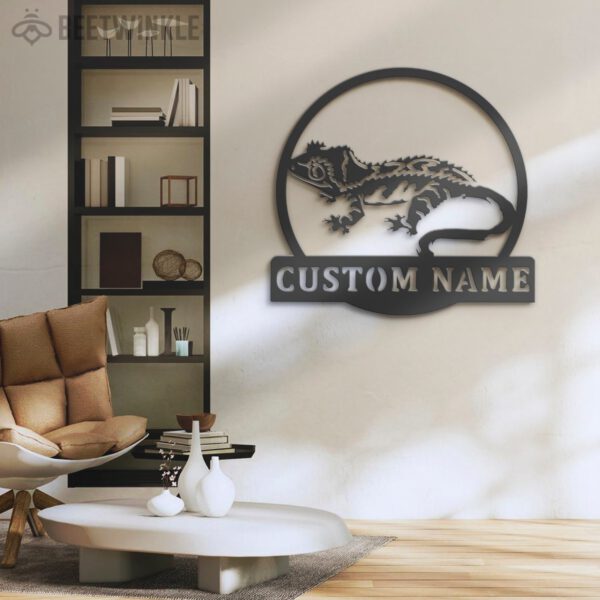 Custom-Crested-Gecko-Metal-Wall-Art-LED-Light-8