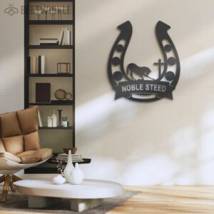 Custom-Cross-Horse-Horseshoe-Metal-Wall-Art-LED-Light-2