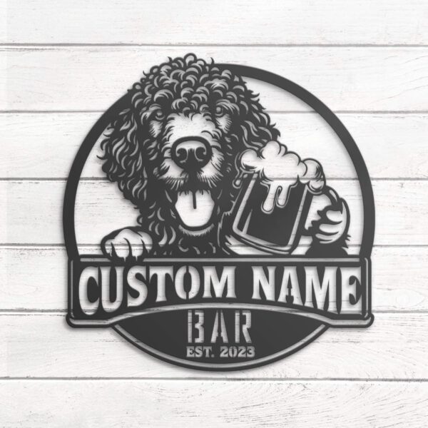 Custom-Curly-Coated-Retriever-Thirsty-Beer-Pub-Metal-Wall-Art-LED-Light_8