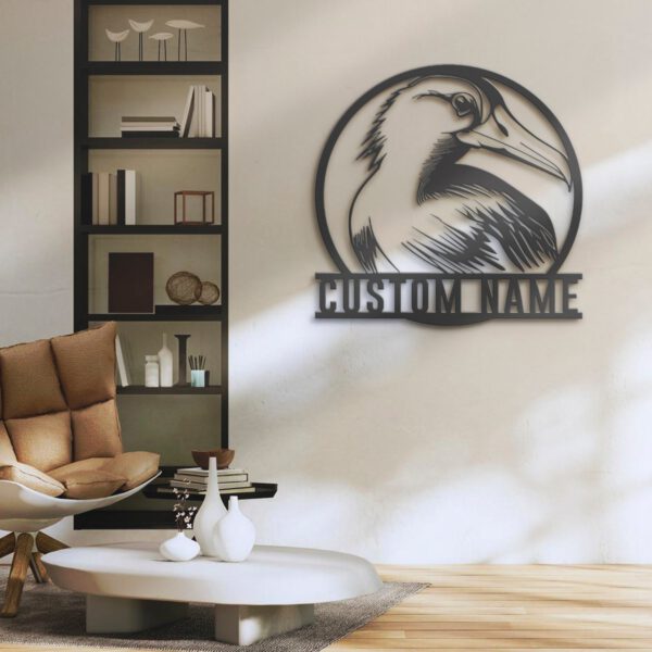 Custom-Cute-Albatross-Metal-Wall-Art-LED-Light-5