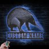 Custom-Cute-Anteater-Metal-Wall-Art-LED-Light