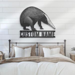 Custom-Cute-Anteater-Metal-Wall-Art-LED-Light-3