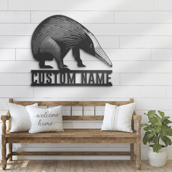 Custom-Cute-Anteater-Metal-Wall-Art-LED-Light-4