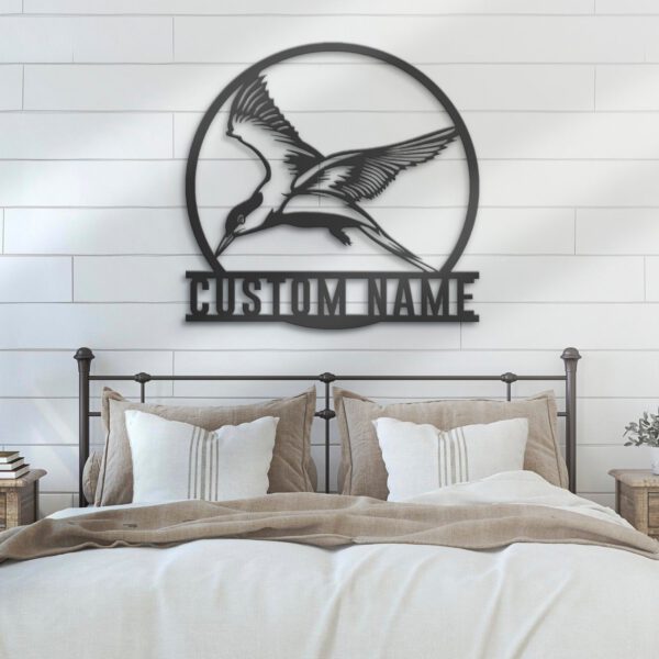 Custom-Cute-Arctic-Tern-Metal-Wall-Art-LED-Light-2