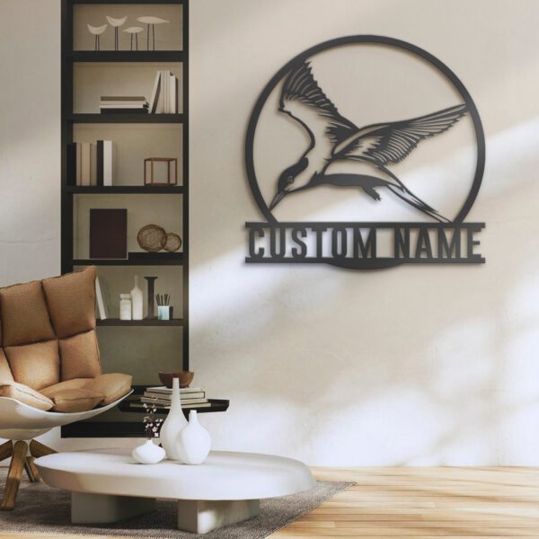 Custom-Cute-Arctic-Tern-Metal-Wall-Art-LED-Light-6