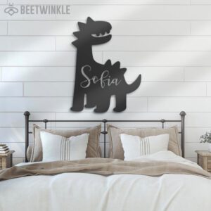 Custom-Cute-Baby-Dinosaur-Metal-Wall-Art-LED-Light-2-3