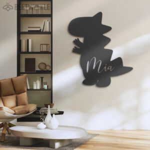 Custom-Cute-Baby-Dinosaur-Metal-Wall-Art-LED-Light-3-2