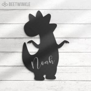 Custom-Cute-Baby-Dinosaur-Metal-Wall-Art-LED-Light-3-5