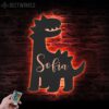 Custom-Cute-Baby-Dinosaur-Metal-Wall-Art-LED-Light-5-3