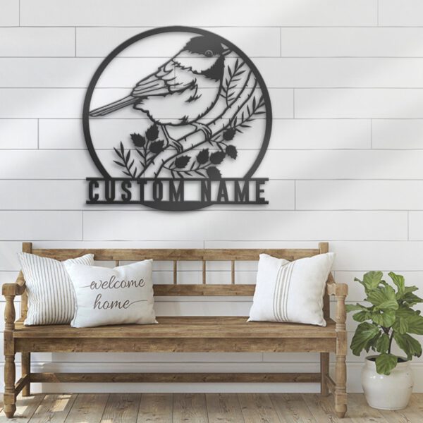 Custom-Cute-Black-Capped-Chickadee-Metal-Wall-Art-LED-Light-4