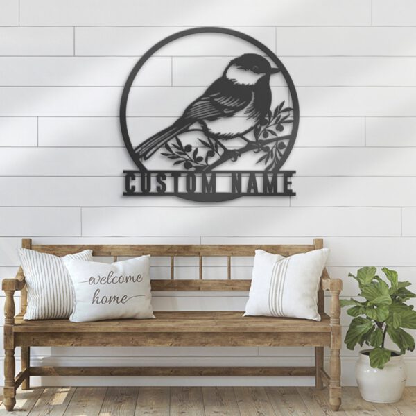 Custom-Cute-Chickadee-Metal-Wall-Art-LED-Light-4