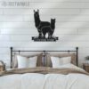 Custom-Cute-Couple-Alpaca-Llama-Love-Metal-Wall-Art-LED-Light-2