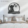 Custom-Cute-Elephant-With-Dandelion-Metal-Wall-Art-LED-Light-8