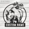 Custom-Cute-Rhino-Metal-Wall-Art-LED-Light-4