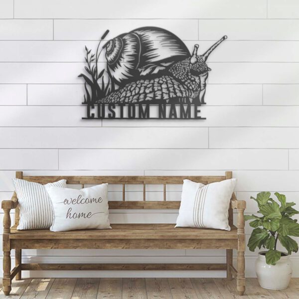 Custom-Cute-Snail-Metal-Wall-Art-LED-Light-6