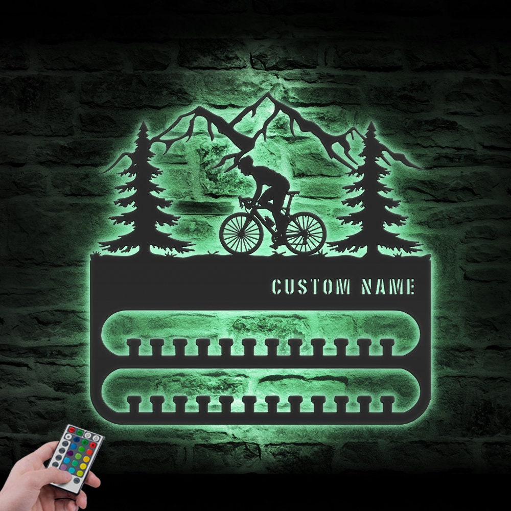 Custom-Cycling-Medal-Hanger-With-Led-Light_1