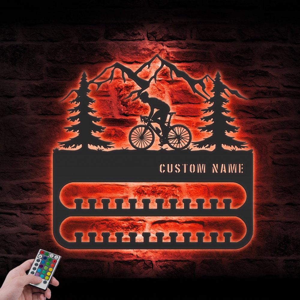 Custom-Cycling-Medal-Hanger-With-Led-Light_5