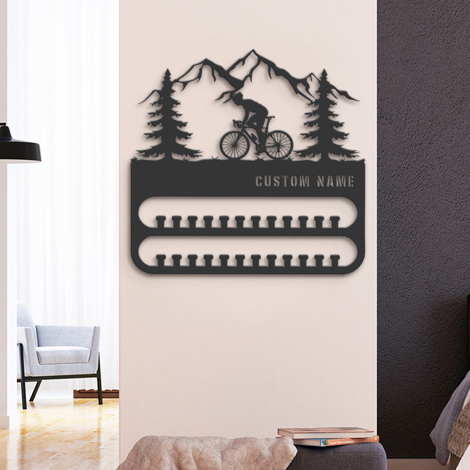 Custom-Cycling-Medal-Hanger-With-Led-Light_7